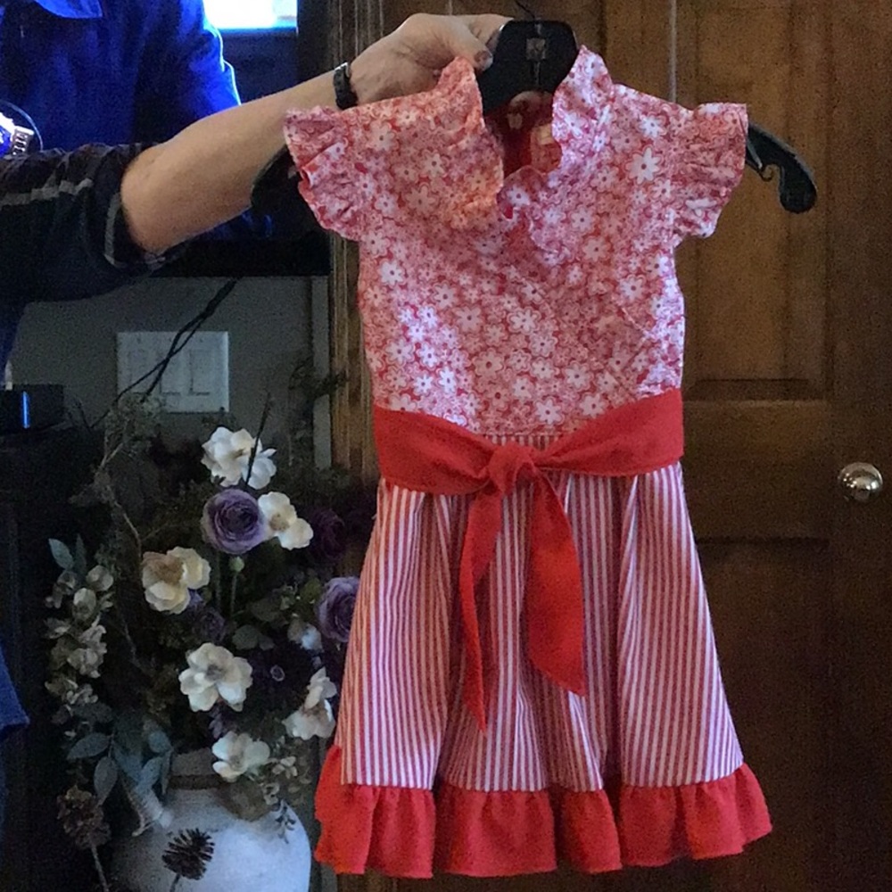 One of a kind - new little girls dress made by KK Designs
